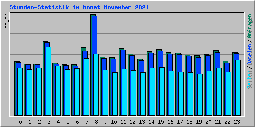 Stunden-Statistik im Monat November 2021