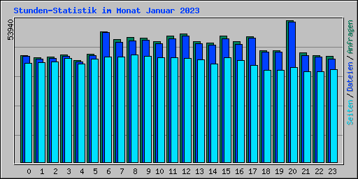 Stunden-Statistik im Monat Januar 2023