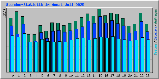 Stunden-Statistik im Monat Juli 2025